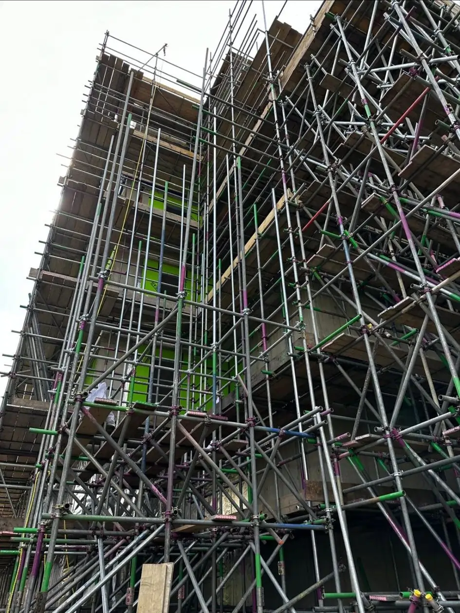 Commercial building with fully erected scaffolding by scaffolders in Dartford & Kent